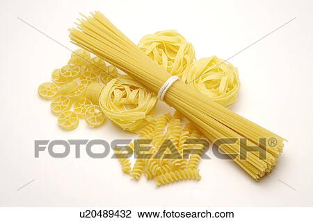 Stock Image - Close-up of different kinds of wheat flour product. Fotosearch