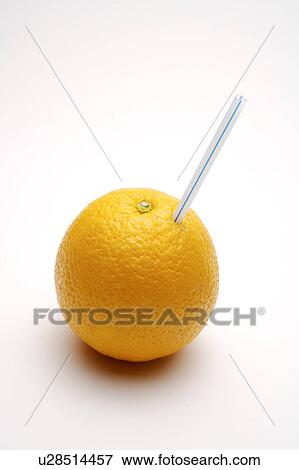 Close-up of a drinking straw in a yellow orange View Large Photo Image Stock Photo - Close-up of a drinking straw in a yellow orange. Fotosearch