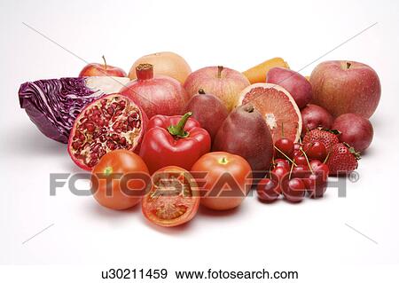Stock Photo - Close-up of fresh fruits and vegetables. Fotosearch