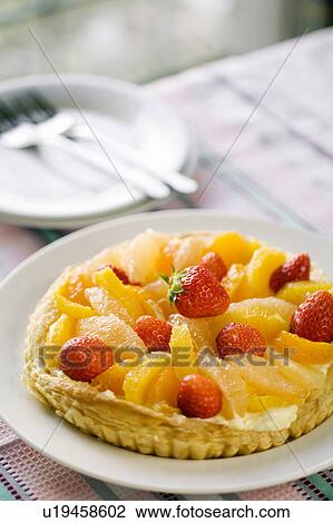 Stock Image - Fruit tart. Fotosearch