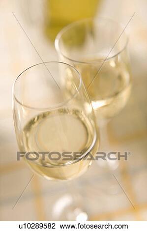 Stock Image - White wine. Fotosearch