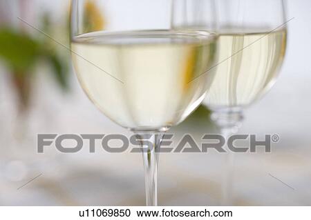 Stock Image - White wine. Fotosearch