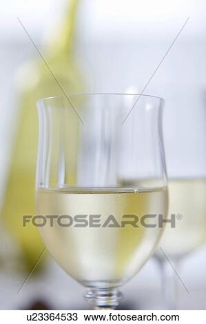 Stock Image - White wine. Fotosearch
