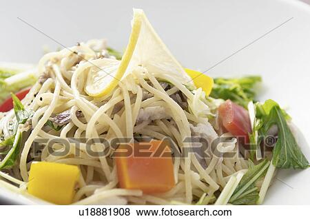 Pasta with vegetables View Large Photo Image Stock Photo - Pasta with vegetables. Fotosearch