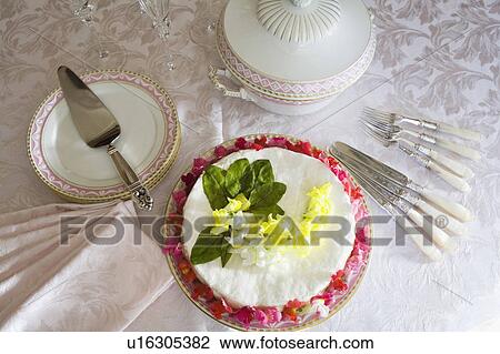 Stock Image - A cake ready to be served. Fotosearch