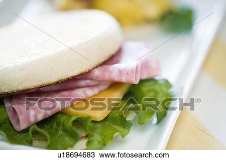 English muffin sandwich View Large Photo Image Stock Image - English muffin sandwich. Fotosearch
