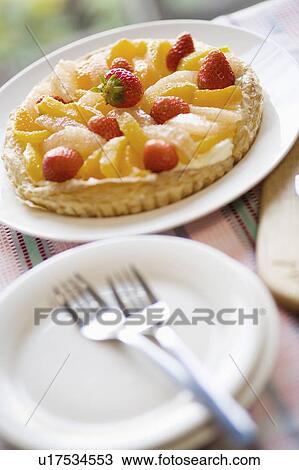 Stock Image - Fruit tart. Fotosearch