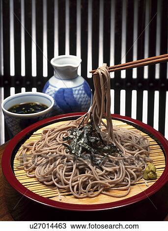 Stock Image - Buckwheat noodles. Fotosearch