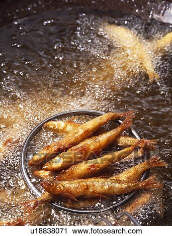 Stock Image - Deep-fried smelt. Fotosearch