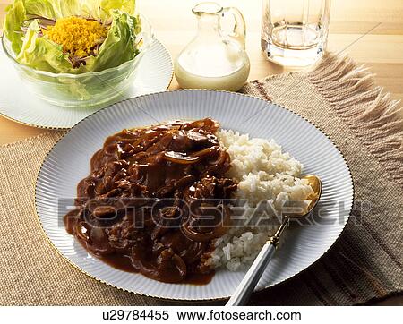 Rice with hashed meet View Large Photo Image Stock Photography - Rice with hashed meet. Fotosearch