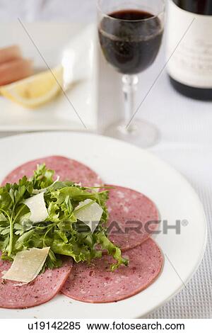 Bologna sausage and wine View Large Photo Image Stock Photography - Bologna sausage and wine. Fotosearch