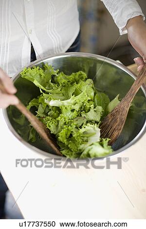 Stock Image - Cooking Salad. Fotosearch