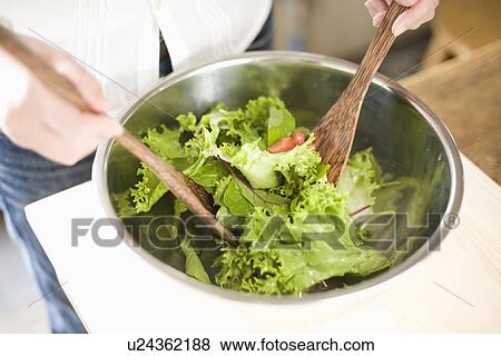 Stock Photo - Cooking Salad. Fotosearch