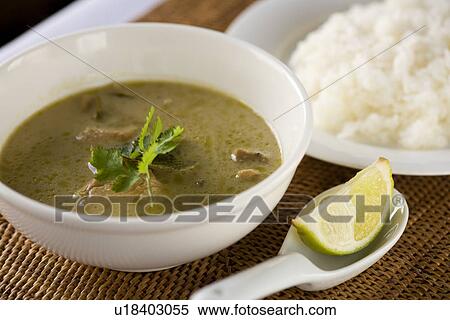 Stock Photography - Green curry. Fotosearch