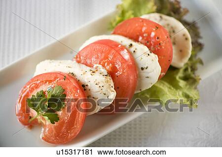 Stock Image - Insalata di caprese. Fotosearch