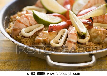 Paella View Large Photo Image Stock Image - Paella. Fotosearch