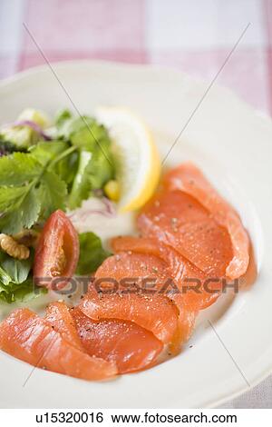Smoke salmon View Large Photo Image Stock Photograph - Smoke salmon. Fotosearch