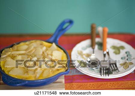 Spanish omelet View Large Photo Image Stock Photo - Spanish omelet. Fotosearch