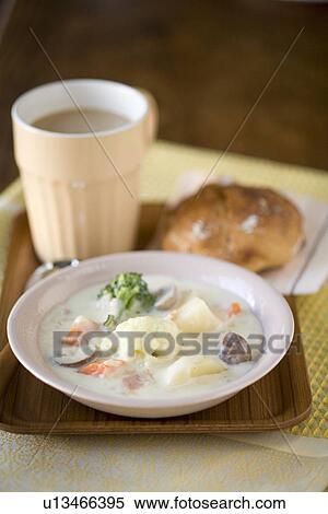 Stock Photography - Stew and bread. Fotosearch