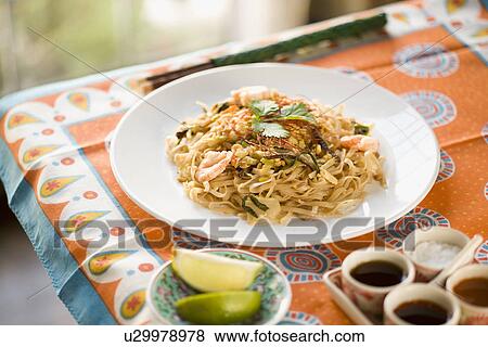 Stir fried rice noodle View Large Photo Image Stock Photo - Stir fried rice noodle. Fotosearch
