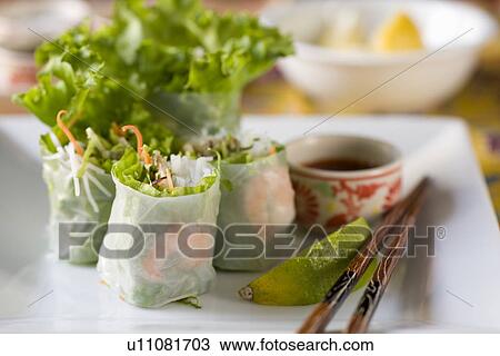 Stock Image - Summer roll. Fotosearch