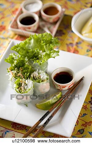 Summer roll View Large Photo Image Stock Photo - Summer roll. Fotosearch