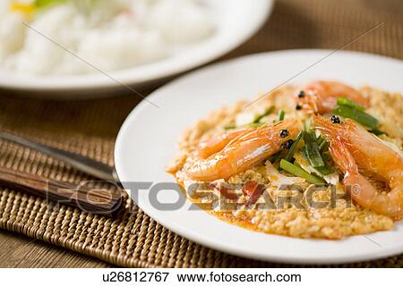 Stock Photo - Thai shrimp curry. Fotosearch