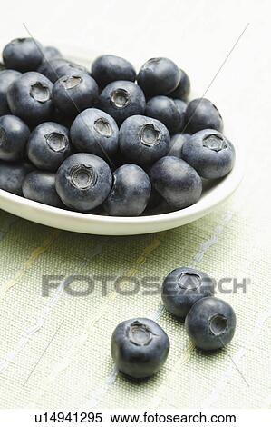 Blueberries in plate, close-up View Large Photo Image Stock Photography - Blueberries in plate, close-up. Fotosearch
