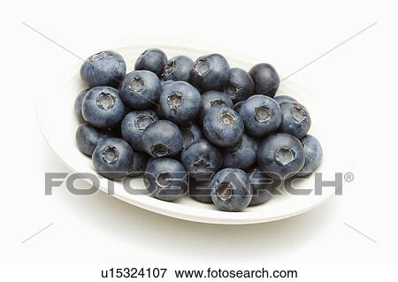 Plate with blueberries View Large Photo Image Stock Photo - Plate with blueberries. Fotosearch