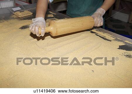 Stock Photograph - One person making maltose. Fotosearch