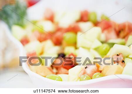 Close-up of a bowl of fruit salad View Large Photo Image Picture - Close-up of a bowl of fruit salad. Fotosearch