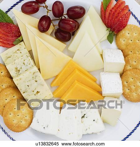 High angle view of assorted food on a plate View Large Photo Image Stock Photography - High angle view of assorted food on a plate. Fotosearch