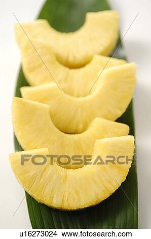 Picture - Cut Pineapple. Fotosearch