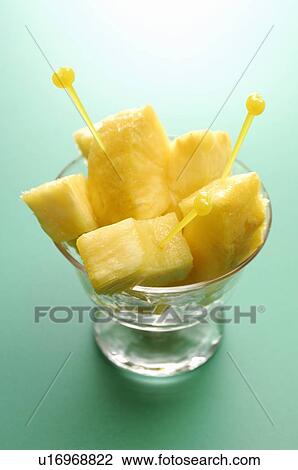 Stock Image - Cut Pineapple. Fotosearch