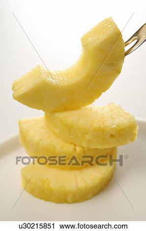 Stock Image - Cut Pineapple. Fotosearch