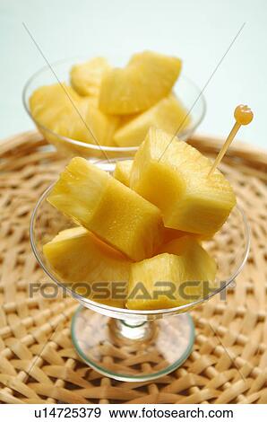 Stock Photo - Cut Pineapple. Fotosearch