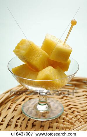 Stock Photo - Cut Pineapple. Fotosearch