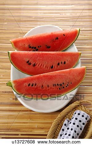 Cut Watermelon View Large Photo Image Stock Photo - Cut Watermelon. Fotosearch