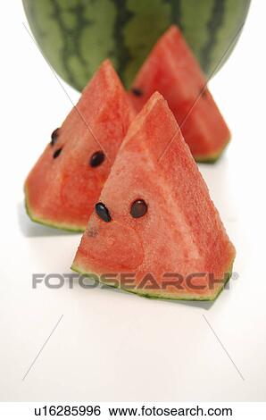 Stock Photograph - Cut Watermelon. Fotosearch