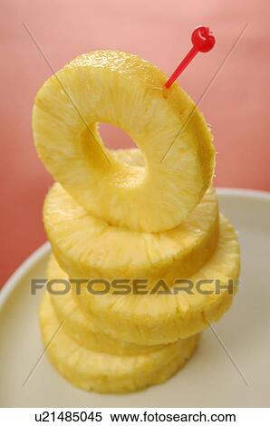 Stock Photography - Sliced Pineapple. Fotosearch