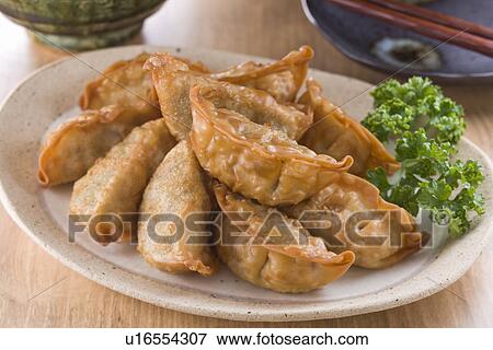 Stock Photo - Fried Dumpling. Fotosearch