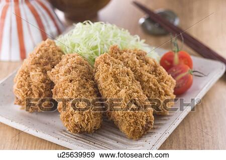 Stock Photo - Fried Oyster. Fotosearch