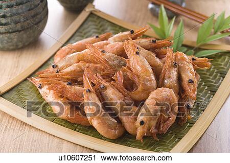 Stock Image - Fried Prawns . Fotosearch