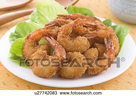 Stock Image - Fried Shrimp. Fotosearch