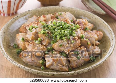 Stock Photograph - Grilled Chicken with Leek. Fotosearch