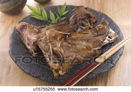 Grilled Tuna's Cheek Meat View Large Photo Image Stock Photography - Grilled Tuna's Cheek Meat. Fotosearch