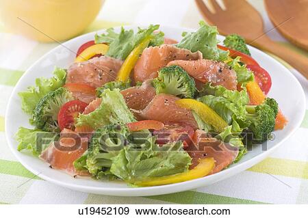 Salmon Salad View Large Photo Image Stock Photo - Salmon Salad. Fotosearch