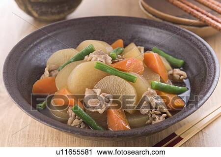 Stewed Japanese Radish View Large Photo Image Stock Image - Stewed Japanese Radish. Fotosearch