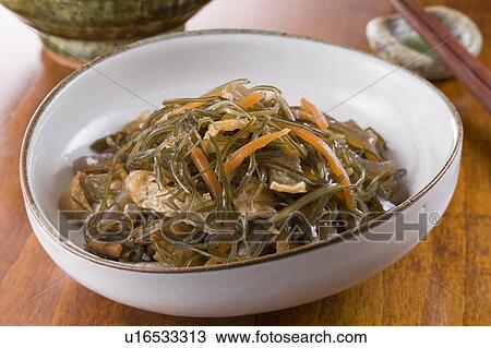 Stock Image - Stewed Kelp. Fotosearch