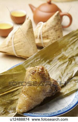 Picture - Chinese Rice Dumpling,. Fotosearch